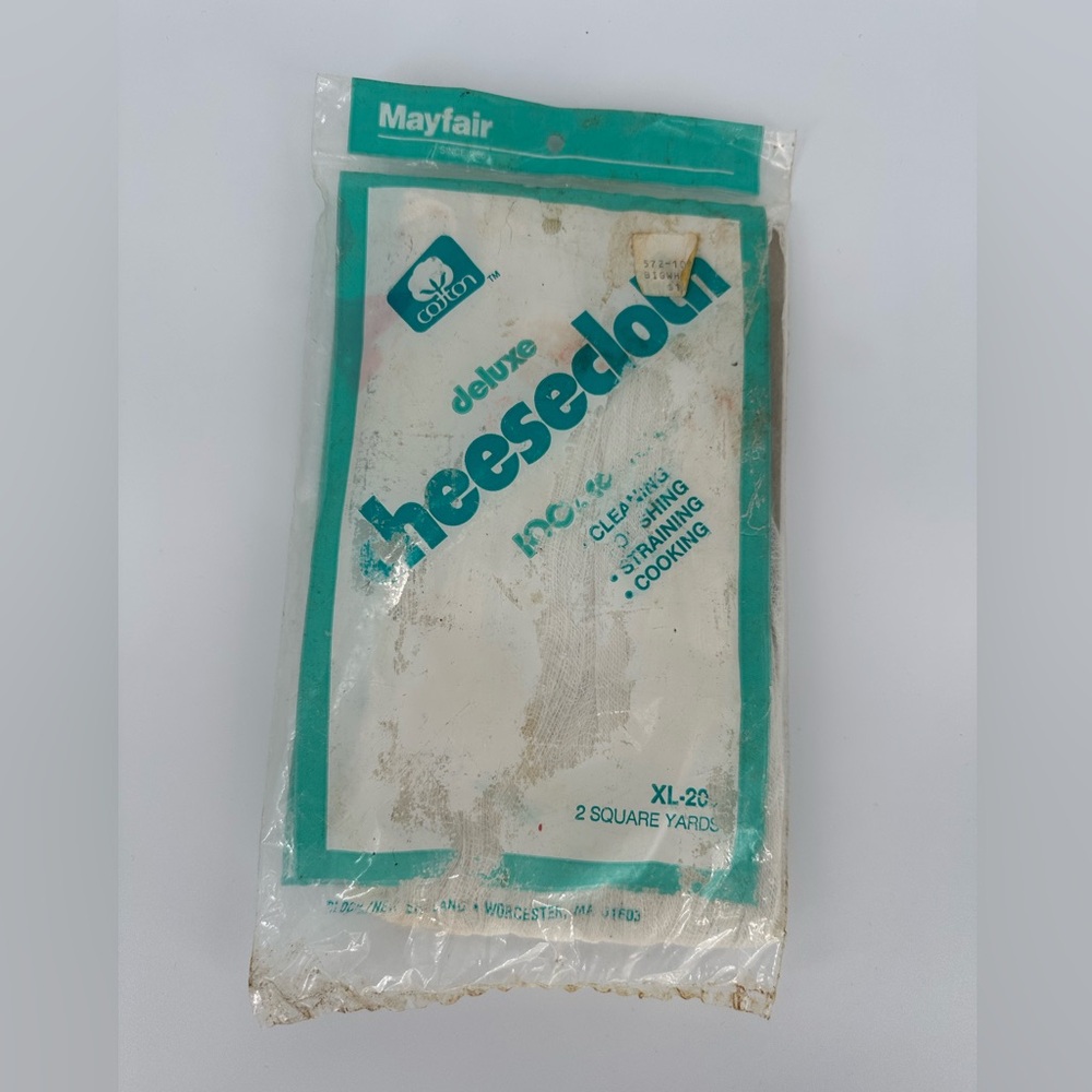Mayfair Deluxe Cheesecloth XL-20 Vintage Unopened Package New Old Stock Sealed